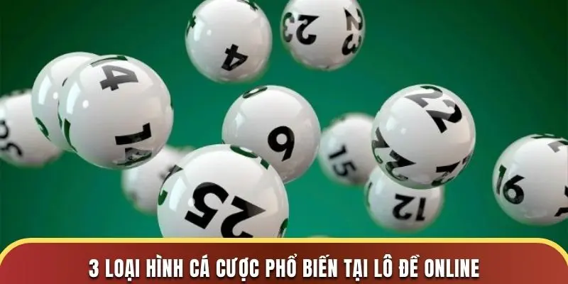 3 loại hình cá cược phổ biến tại lô đề online
