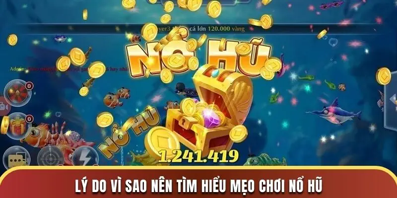 Bật Mí Mẹo Chơi Nổ Hũ Trúng Jackpot Đơn Giản Mỗi Ngày 2 Lý do vì sao nên tìm hiểu mẹo chơi nổ hũ